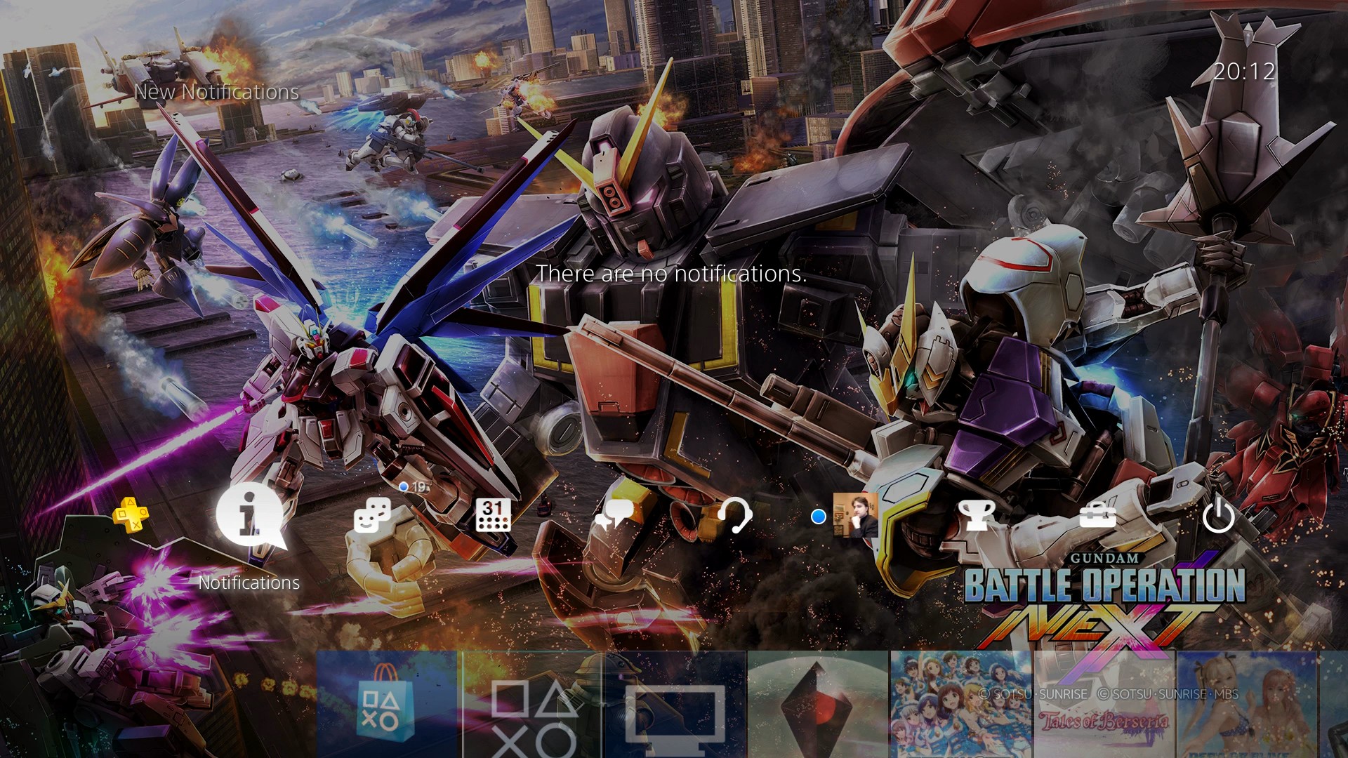 Gundam Battle Operation NEXT tema PS4
