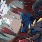 pokemon x y mega mewtwo vs mega lucario cover