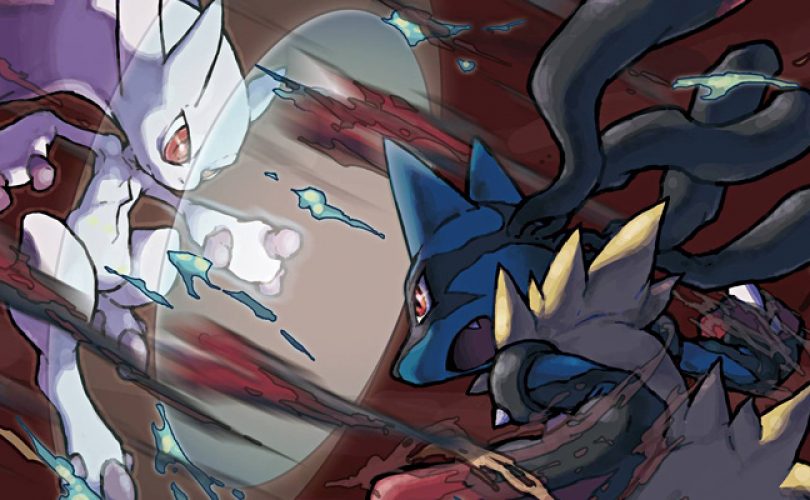 pokemon x y mega mewtwo vs mega lucario cover
