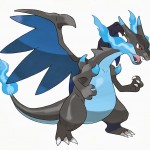 mega charizard x lineart official