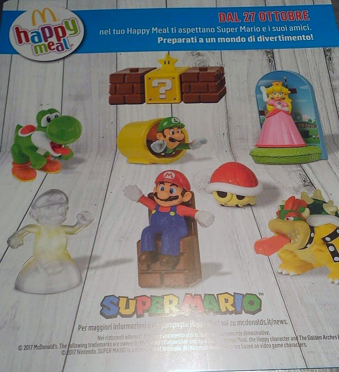Nuove sorprese di Super Mario al McDonald’s