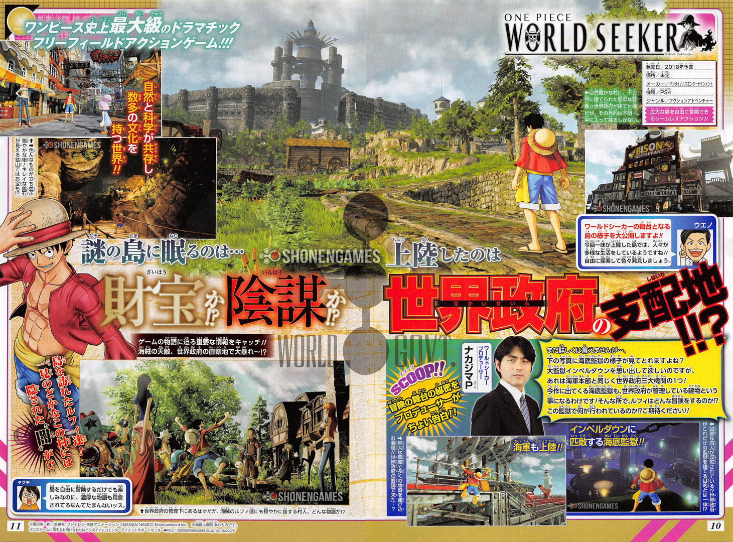 One Piece World Seeker Prime Conferme Sui Personaggi Presenti