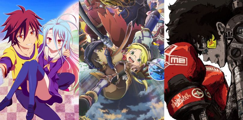 Made in Abyss, No Game No Life e Megalo Box