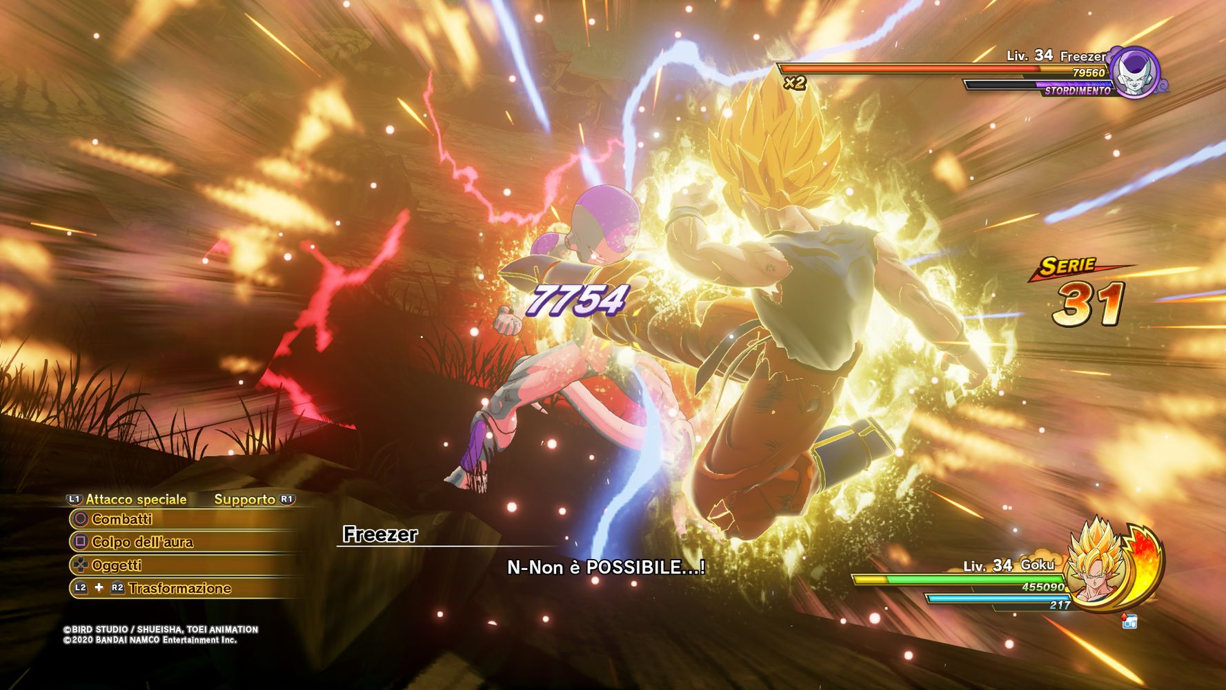 Super Saiyan Goku vs Freezer - DRAGON BALL Z: KAKAROT
