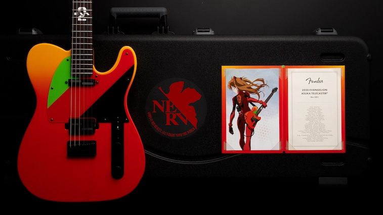 EVANGELION: Fender presenta la spettacolare chitarra dedicata ad Asuka