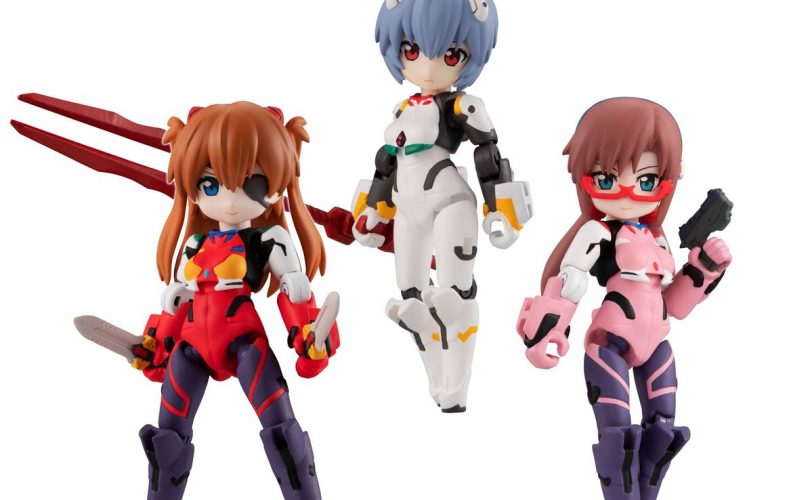EVANGELION: ecco le Desktop Army di Asuka, Rei e Mari