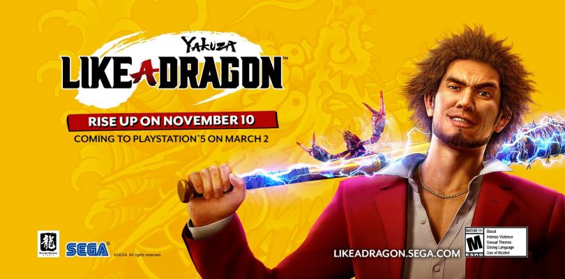 Yakuza: Like a Dragon arriverà su PlayStation 5 a marzo