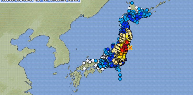 Giappone: terremoto di magnitudo 7.1 a Fukushima