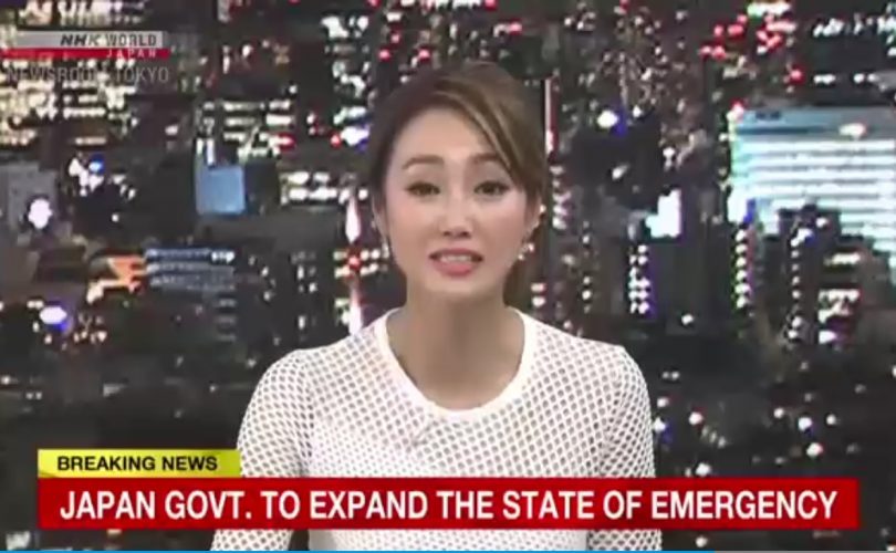 Il Giappone estende lo stato di emergenza ad altre otto prefetture