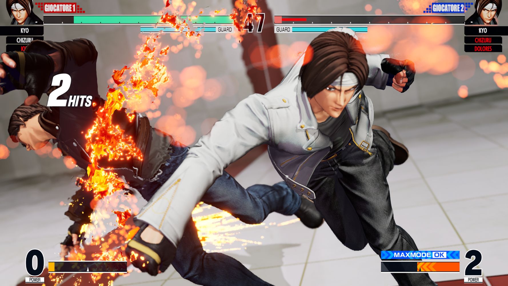 Kyo Kusanagi in THE KING OF FIGHTERS XV