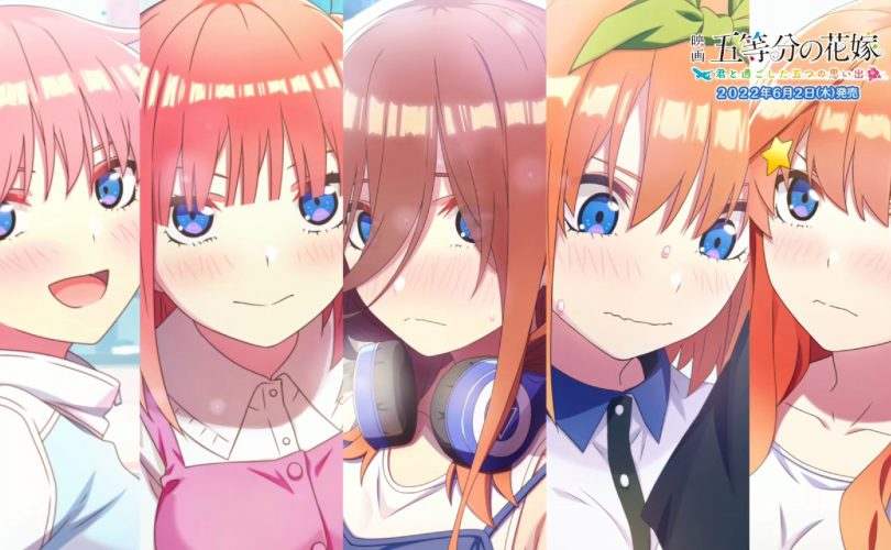 The Quintessential Quintuplets: Five Memories of My Time with You si mostra in un nuovo trailer
