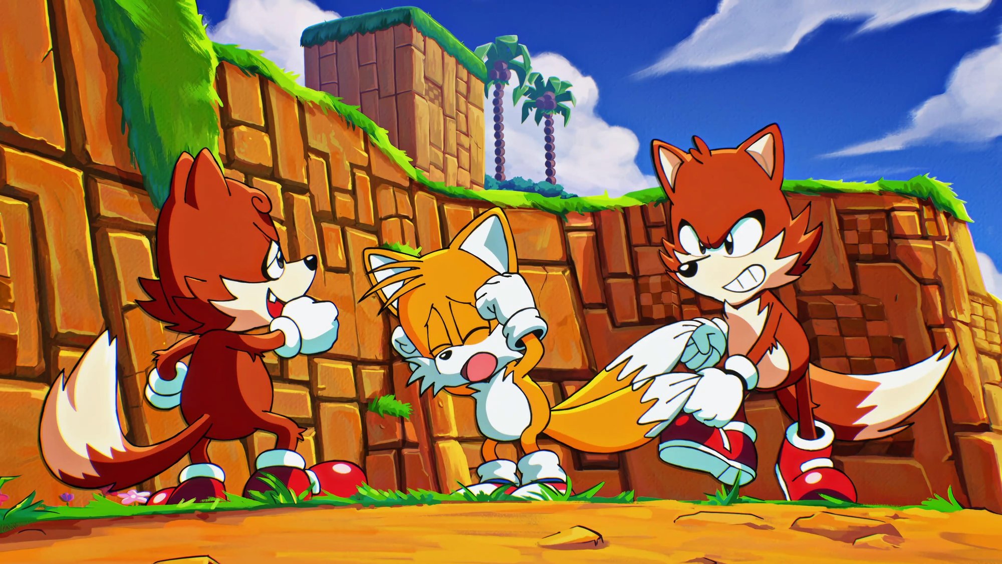 Tails viene bullizzato dai suoi simili in Sonic Origins
