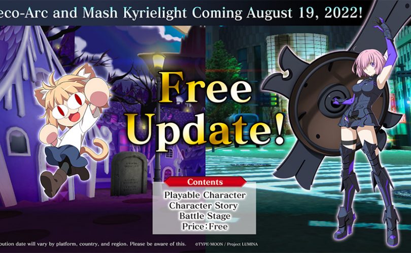 Melty Blood: Type Lumina, Mash Kyrielight e Neco-Arc arrivano ad agosto
