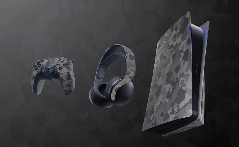 PlayStation 5: nuova colorazione “Grey Camouflage” per controller e accessori