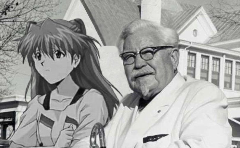 Asuka e il Colonnello Sanders insieme nel nuovo post di KFC