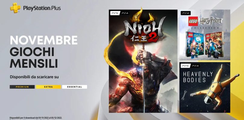 Nioh 2 gratis a novembre con PlayStation Plus