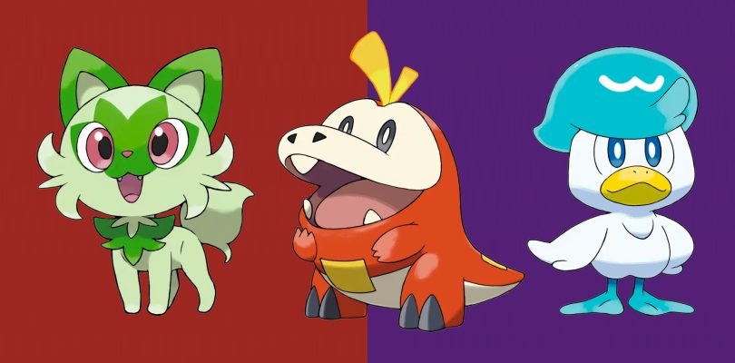 Pokémon Scarlatto e Violetto: gli starter e le loro evoluzioni