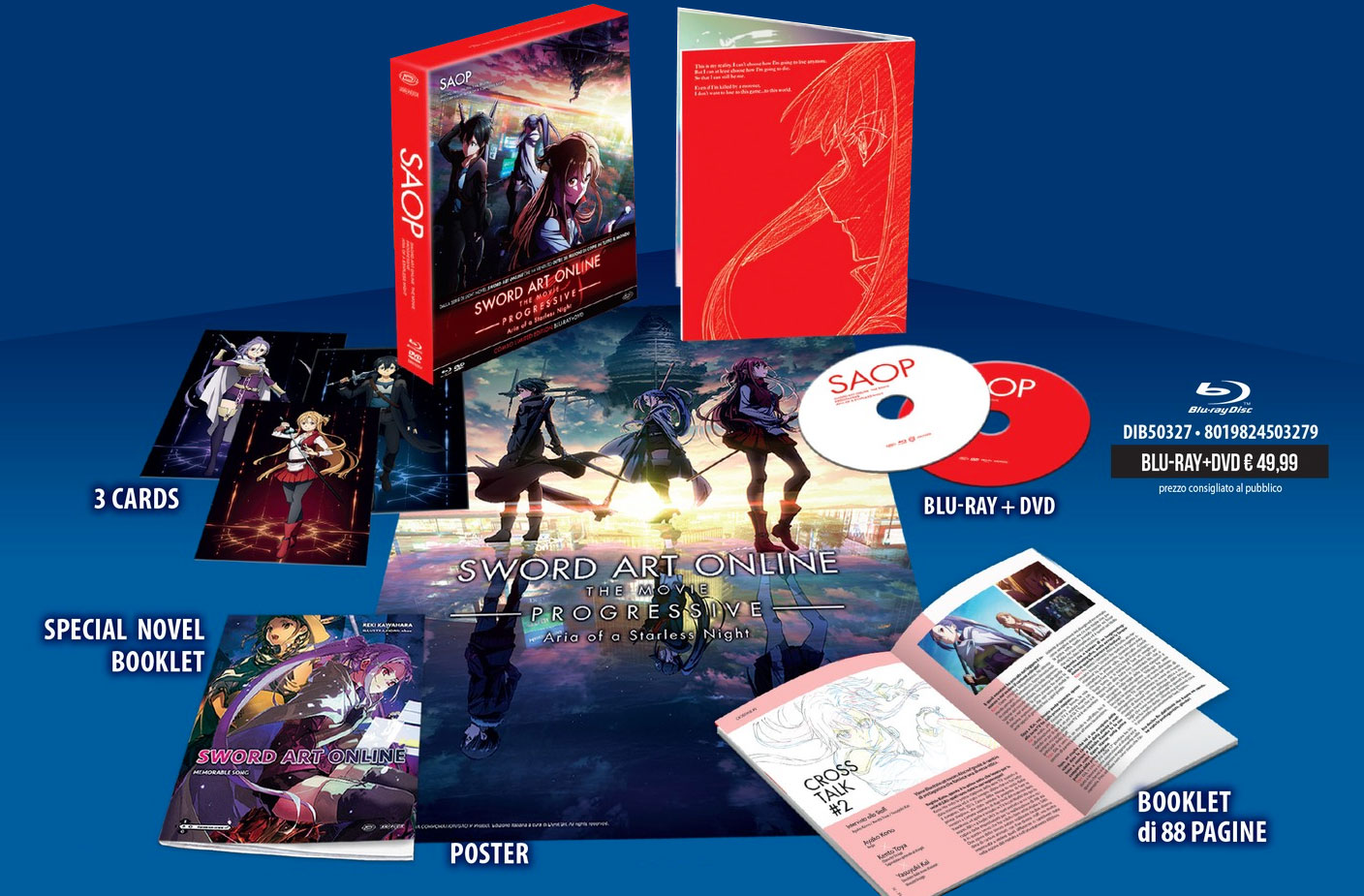 Contents of the home video edition of SAO Progressive: Aria of a Starless Night