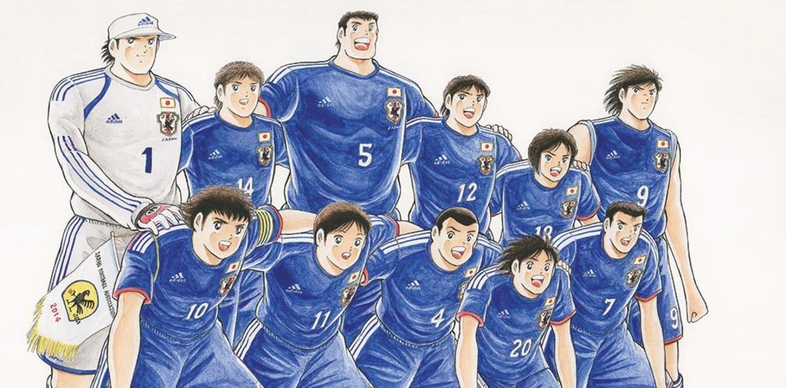 Poster Captain Tsubasa (Holly Et Benji) - Kojiro Hyuga - Format A4 30x21 Cm - 8