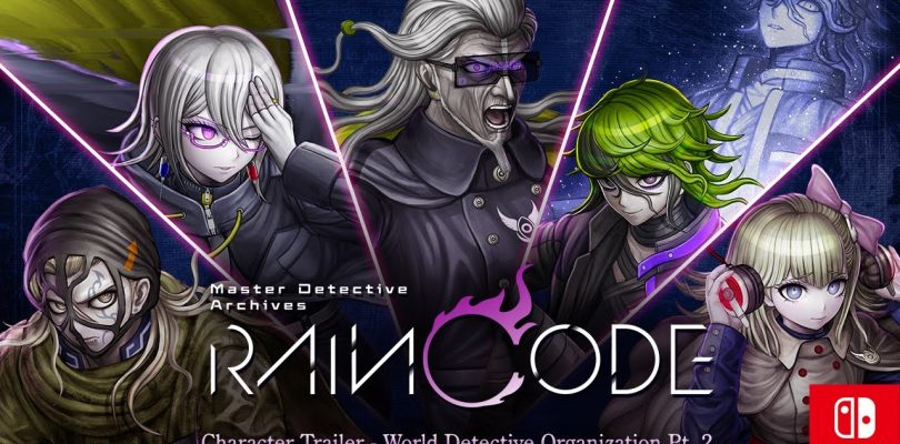 Master Detective Archives: RAIN CODE – Secondo trailer per la World Detective Organization