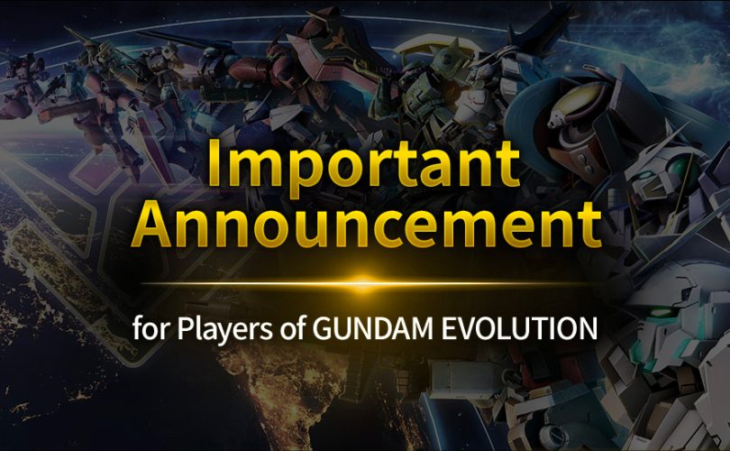 GUNDAM EVOLUTION: annunciata la chiusura