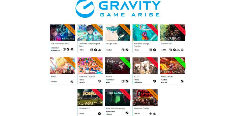 Gravity Game Arise: i giochi presenti al Tokyo Game Show 2023