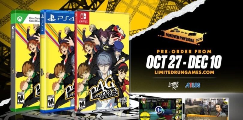 Persona 4 Golden: la versione fisica di Limited Run Games sarà in pre-order da fine ottobre