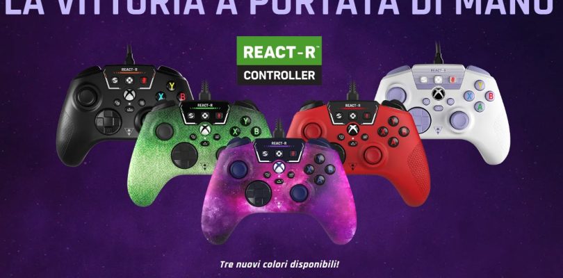 Turtle Beach: disponibili le nuove varianti del REACT-R Controller