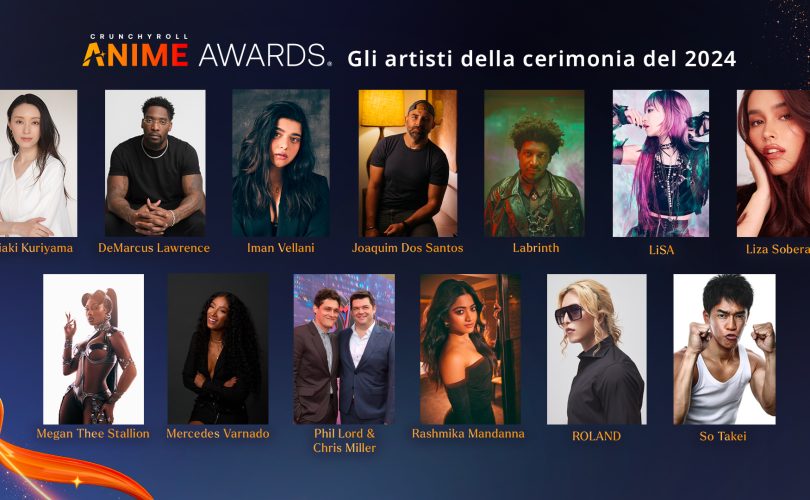 CRUNCHYROLL ANIME AWARDS 2024: performance musicali e presentatori dell’evento