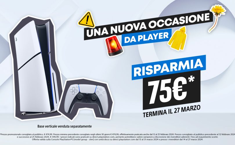PlayStation 5 Slim: uno sconto di 75 euro fino al 27 marzo