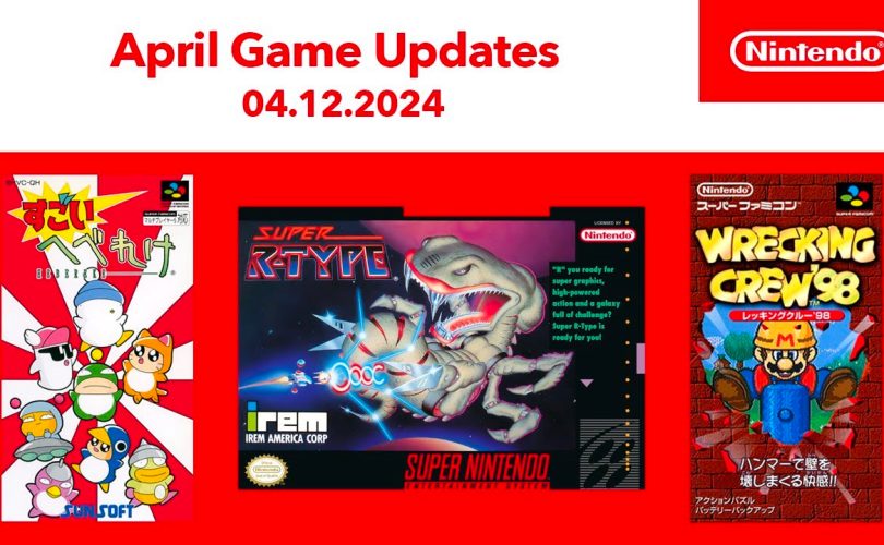 Nintendo Switch Online: disponibili Amazing Hebereke, SUPER R-TYPE e Wrecking Crew ’98 per SNES
