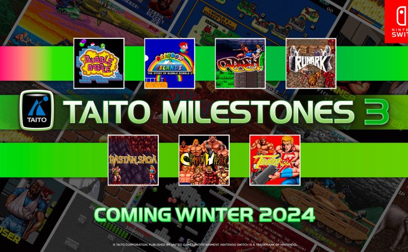 TAITO Milestones 3: svelate le finestre di lancio e i primi titoli inclusi