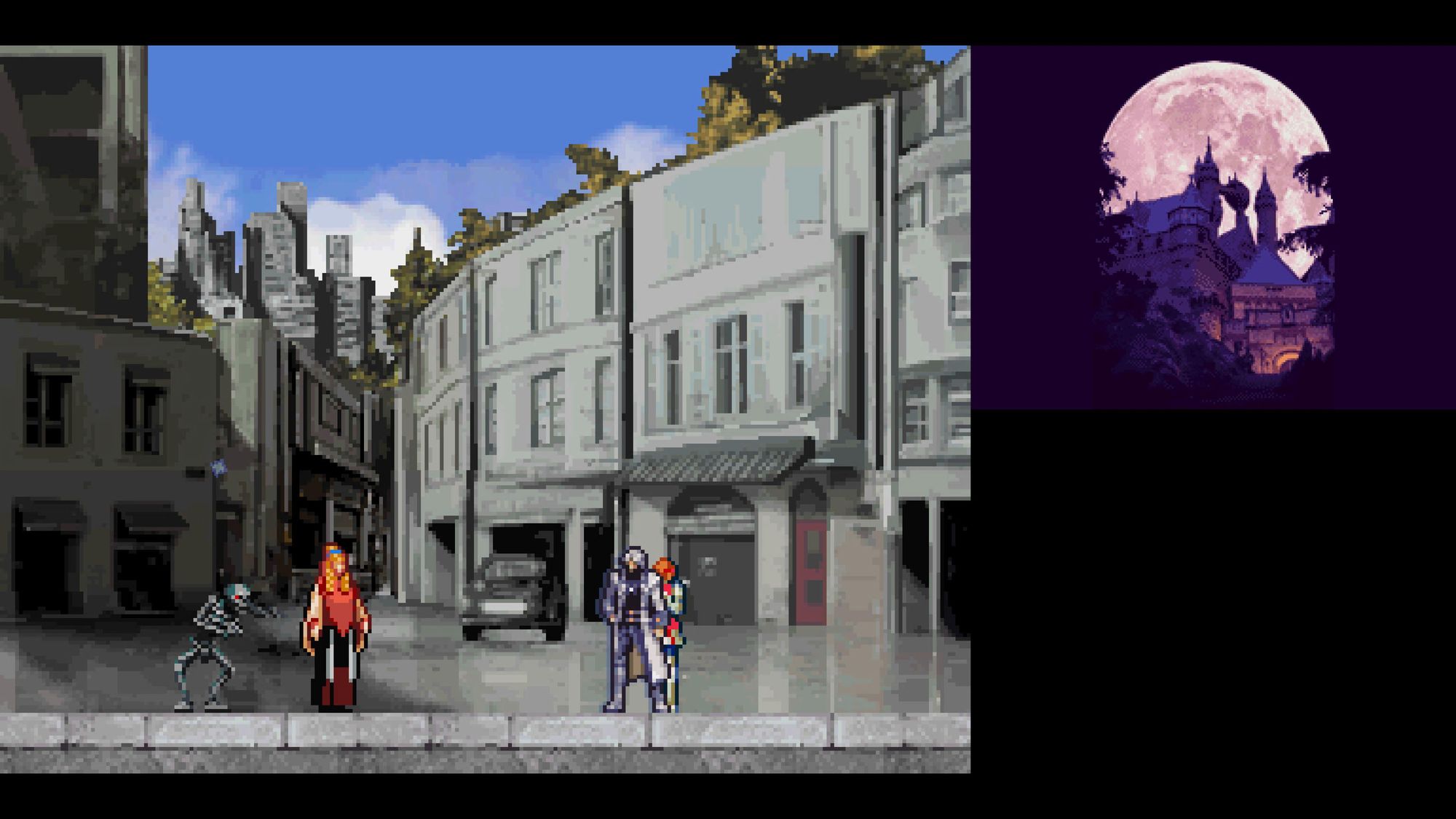 Il primo incontro tra Soma e i suoi nuovi nemici in Dawn of Sorrow