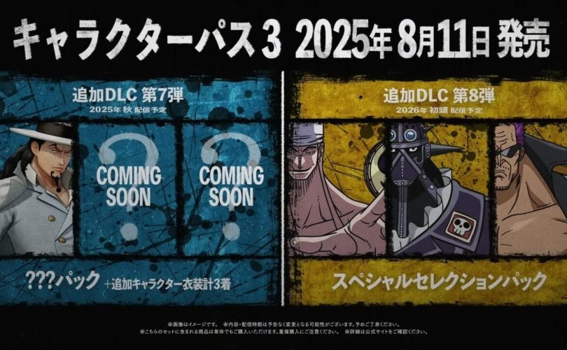 ONE PIECE PIRATE WARRIORS 4: annunciato il Character Pass 3