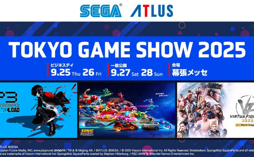 SEGA / ATLUS annuncia la lineup del TGS 2025