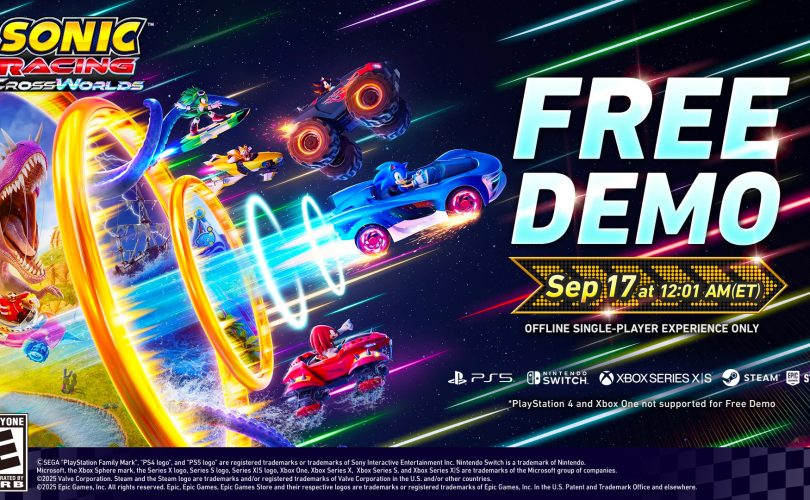 Sonic Racing: CrossWorlds, data di uscita per la demo gratuita