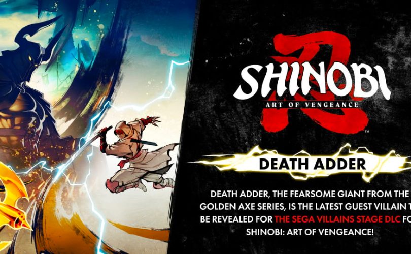 SHINOBI: Art of Vengeance, Death Adder di Golden Axe sarà presente nel DLC
