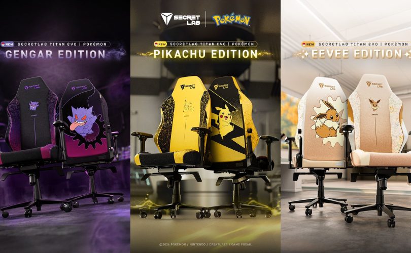 Secretlab svela la nuova linea dedicata a Pokémon