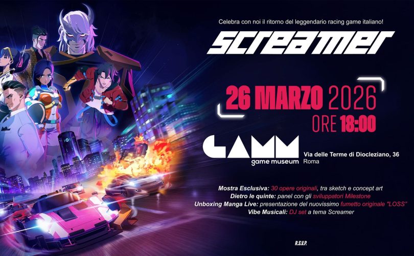 Screamer: uno speciale evento di lancio al GAMM Museum di Roma