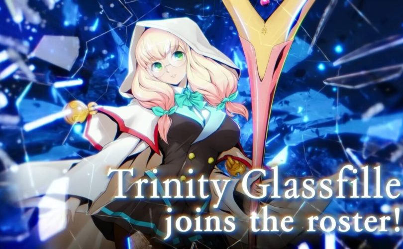 BLAZBLUE CENTRALFICTION accoglie Trinity Glassfille