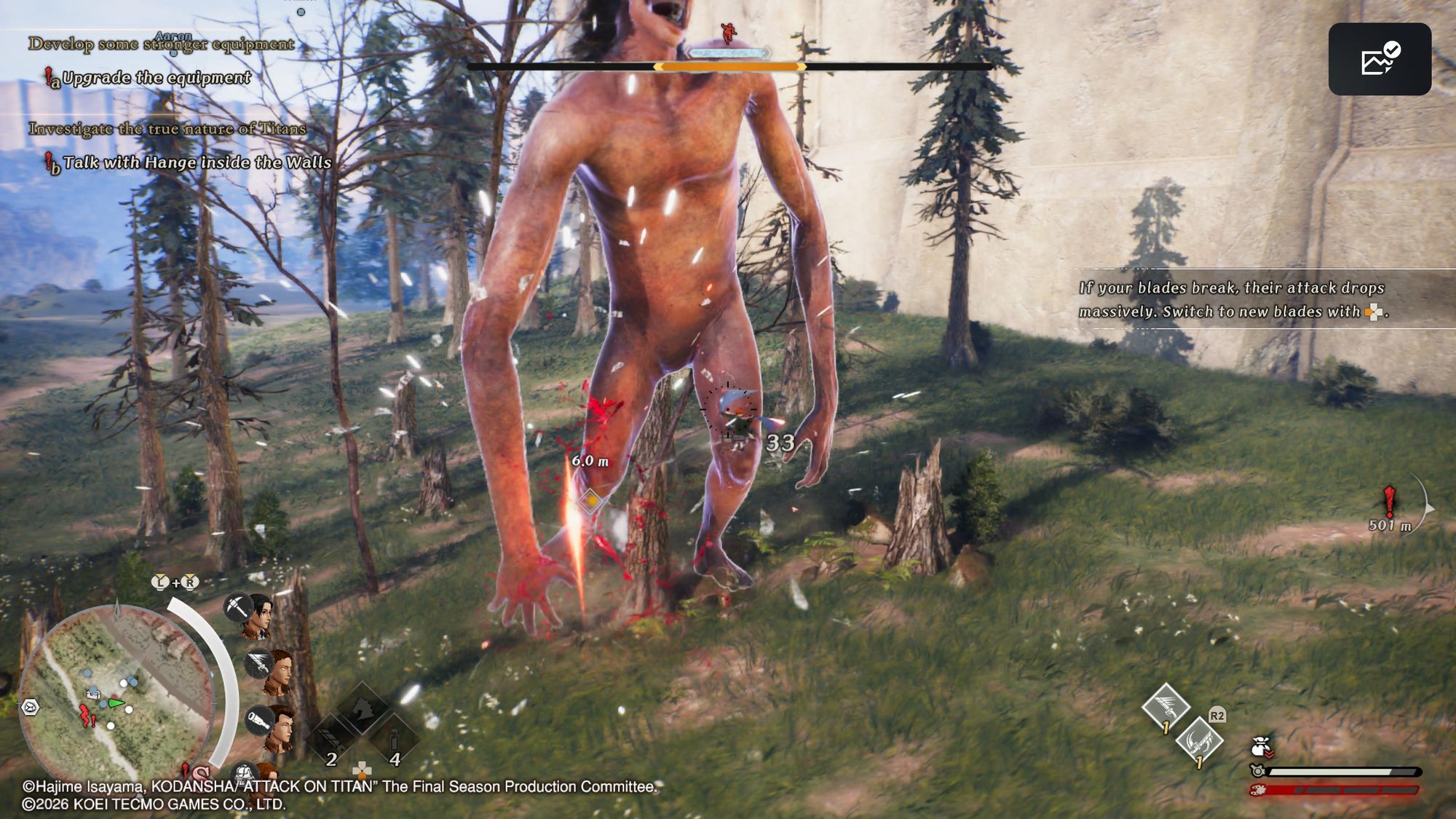 A.O.T. Attack on Titan 3: lo abbiamo provato in anteprima